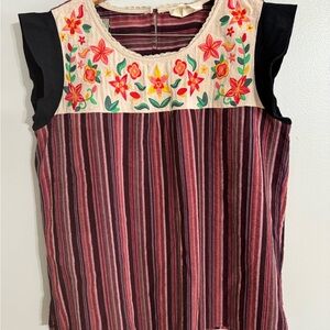 Savanah Jane Embroidered Sleeveless top